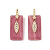 Natural Rhodonite Faceted Pendants GG-CBA4154-06G-06-1