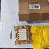 Vintage Resin with Cloth Ring Display Gold Photo Frame Stands RDIS-WH0016-19A-1