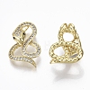 Brass Micro Pave Cubic Zirconia Pendants ZIRC-R109-055A-NF-1