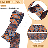 2.5Yards Rhombus Vintage Jacquard Polyester Ribbon OCOR-CY0004-48C-2