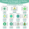 11 Strands 11 Styles Handmade Polymer Clay Bead Strands CLAY-TA0001-71-4