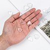 Transparent Glass Heart Cabochons X-GGLA-R021-20mm-7