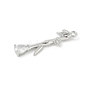 Brass Micro Pave Cubic Zirconia Pendants KK-M326-13B-P-2