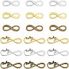 120Pcs 6 Styles Tibetan Style Alloy Infinity with Hope Connector Charms TIBE-FH0001-20-1