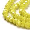 Electroplate Opaque Glass Beads Strands LS-EGLA-A035-P4mm-A04-3