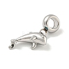 Non-Tarnish 304 Stainless Steel European Dangle Charms STAS-U005-31P-2