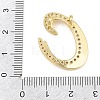 Brass Micro Pave Clear Cubic Zirconia Pendants CU-CBA8481-01G-C-3
