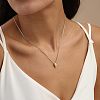 Brass Initial Pendant Box Chain Necklaces for Women FS-WG5C822-06-1