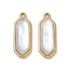 Natural Freshwater Shell Pendants SA-CBA11D7-20A-G-1