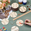50 Bags Unfinished Wood Pendants AJEW-OC0005-82A-3