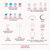 DIY Star Moon Suncatcher Making Kits DIY-TA0013-80-4