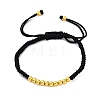 Polyester Cord Braided Bead Bracelets for Women BJEW-L698-04G-02-4