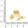 Brass Micro Pave Cubic Zirconia Pendants KK-Z151-09G-01-3