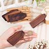 Walnut Wood Pendant Keychains KEYC-TAC0034-06E-7