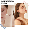 30Pcs 304 Stainless Steel Cabochon Connector Settings STAS-BBC0004-67A-G-5