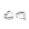 304 Stainless Steel Huggie Hoop Earrings X-EJEW-O099-07P-2