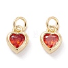 Brass inlaid Cubic Zirconia Pendants LS-ZIRC-A019-13G-A-1