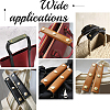 8Pcs 4 Colors Detachable PU Imitation Leather Bag Handle Wrap PURS-BBC0001-09-5