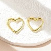 Brass Huggie Hoop Earrings EJEW-C502-09G-2