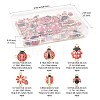 24Pcs 6 Styles Alloy Crystal Rhinestones Connector Charms FIND-FS0004-78-4