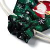 Christmas Theme Rectangle Jute Bags with Jute Cord ABAG-E006-01B-3