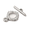 Non-Tarnish 304 Stainless Steel Toggle Clasps STAS-H212-17P-2