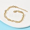304 Stainless Steel Rolo Chain Bracelets for Women BJEW-Z152-01G-1