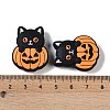 Halloween Theme Silicone Focal Beads SIL-M005-04C-3