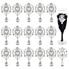 16Pcs Alloy Rhinestone Cabochons FIND-FG0005-55B-1