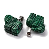 Synthetic Malachite Pendants G-B127-05P-01-3