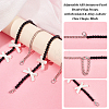 2Pcs Adjustable ABS Imitation Pearl Beaded Bag Straps DIY-AR0003-16A-4