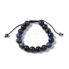 10mm Round Natural Sodalite Braided Bead Bracelets BJEW-C067-01C-03-2