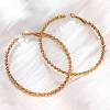 304 Stainless Steel Hoop Earrings EJEW-S250-02A-G-1