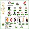 DIY Keychain Making Kits DIY-BM0002-36-2