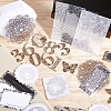 Black & White Lace DIY Scrapbooking Kits STIC-WH0024-01-4
