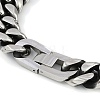 304 Stainless Steel Cuban Link Chain Bracelets for Men BJEW-B102-09AS-2