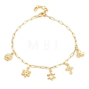 Brass Charm Bracelets BJEW-F545-01D-G-3