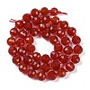 Natural Carnelian(Dyed & Heated) Beads Strands G-H057-A14-01-3