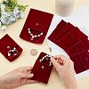 8Pcs 2 Style Square Velvet Jewelry Bags TP-FH0001-01B-3