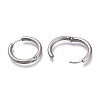 Tarnish Resistant 201 Stainless Steel Huggie Hoop Earrings EJEW-O095-05-06-3