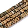 Natural Verdite Stone Beads Strands G-N367-03A-10-2
