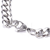 Men's 667 Stainless Steel Cuban Link Chain Bracelets BJEW-G631-13P-1-2