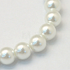 Baking Painted Glass Pearl Round Bead Strands X-HY-Q003-10mm-01-2