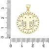 Religion Cross Brass Micro Pave Clear Cubic Zirconia Pendants CU-CBA83A6-03A-G03-3