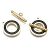 201 Stainless Steel Toggle Clasps X-STAS-R115-14B-G-2