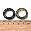 Natural Indian Agate Plain Band Ring for Women RJEW-P044-01A-12-3