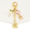 Brass & Alloy & Glass & Acrylic Pendant Decorations HJEW-YW00465-03-1