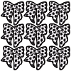 9Pcs Polyester Embroider Thread Iron on/Sew On Patches PATC-CY0001-62-1