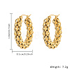 304 Stainless Steel Hoop Earrings for Women KF1532-1-1