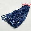 Electroplate Glass Beads Strands EGLA-D018-6x6mm-55-2